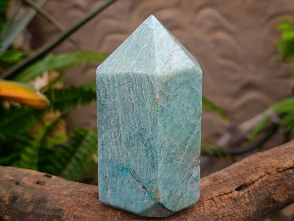 Polished Amazonite Crystal Points x 2 From Madagascar - Toprock Gemstones and Minerals 
