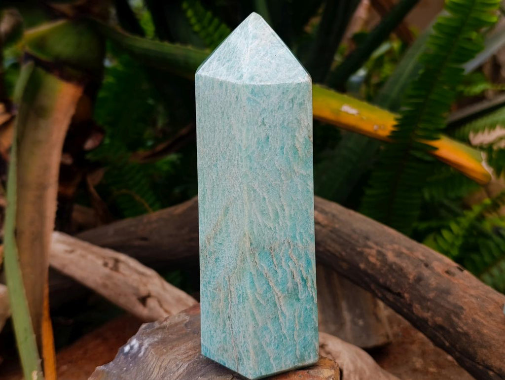 Polished Amazonite Crystal Points x 2 From Madagascar - Toprock Gemstones and Minerals 