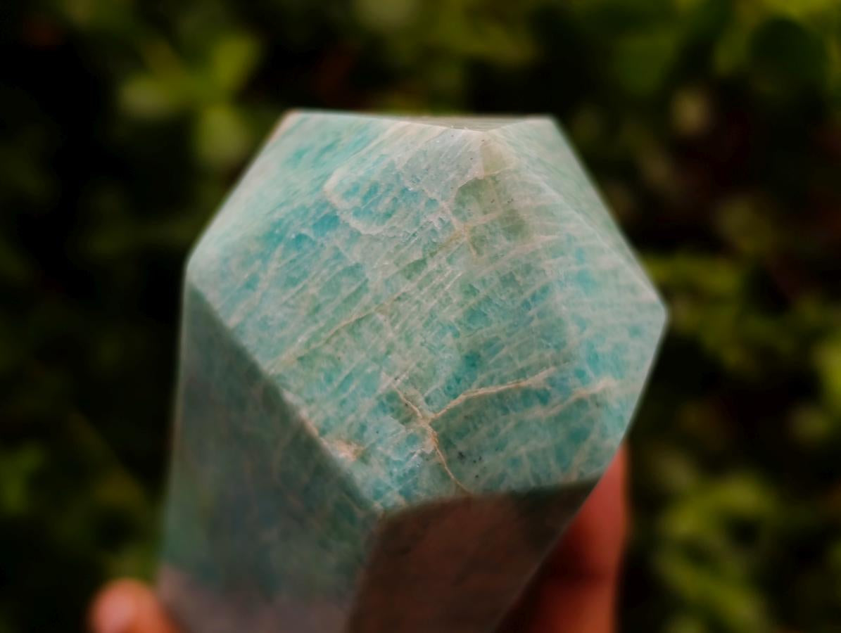 Polished Amazonite Crystal Points x 2 From Madagascar - Toprock Gemstones and Minerals 