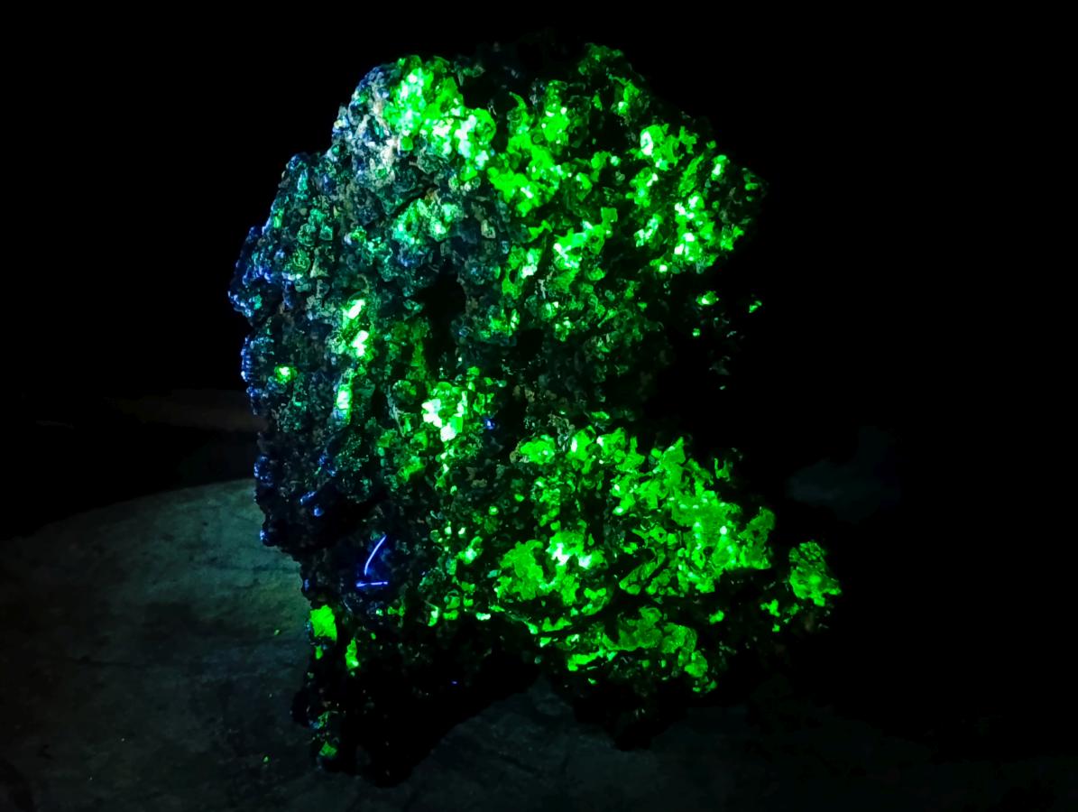 Natural XL Smokey Fluorite with yellow Muscovite Mica specimen x 1 From Erongo, Namibia - Toprock Gemstones and Minerals 