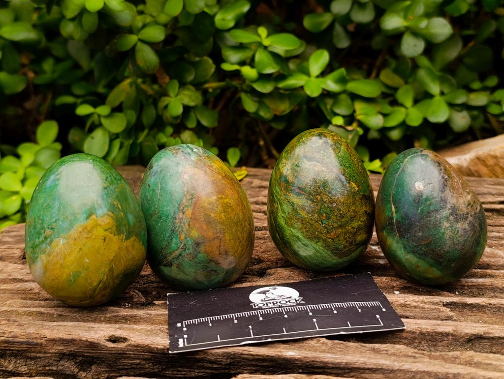 Polished Verdite Eggs x 12 From Zimbabwe - Toprock Gemstones and Minerals 