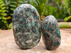 Polished Emerald Mica 'Mutokolite' Free Forms x 6 From Mutoko, Zimbabwe - Toprock Gemstones and Minerals 