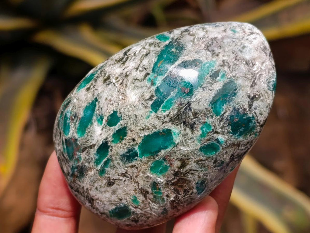 Polished Emerald Mica 'Mutokolite' Free Forms x 6 From Mutoko, Zimbabwe - Toprock Gemstones and Minerals 