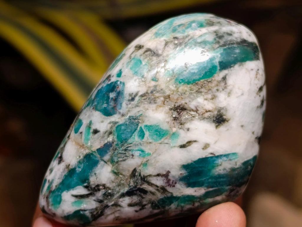 Polished Emerald Mica 'Mutokolite' Free Forms x 6 From Mutoko, Zimbabwe - Toprock Gemstones and Minerals 