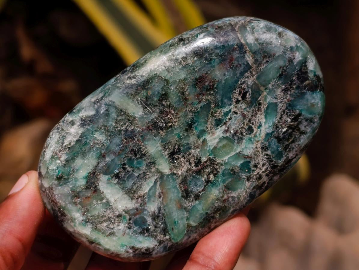 Polished Emerald Mica 'Mutokolite' Free Forms x 6 From Mutoko, Zimbabwe - Toprock Gemstones and Minerals 