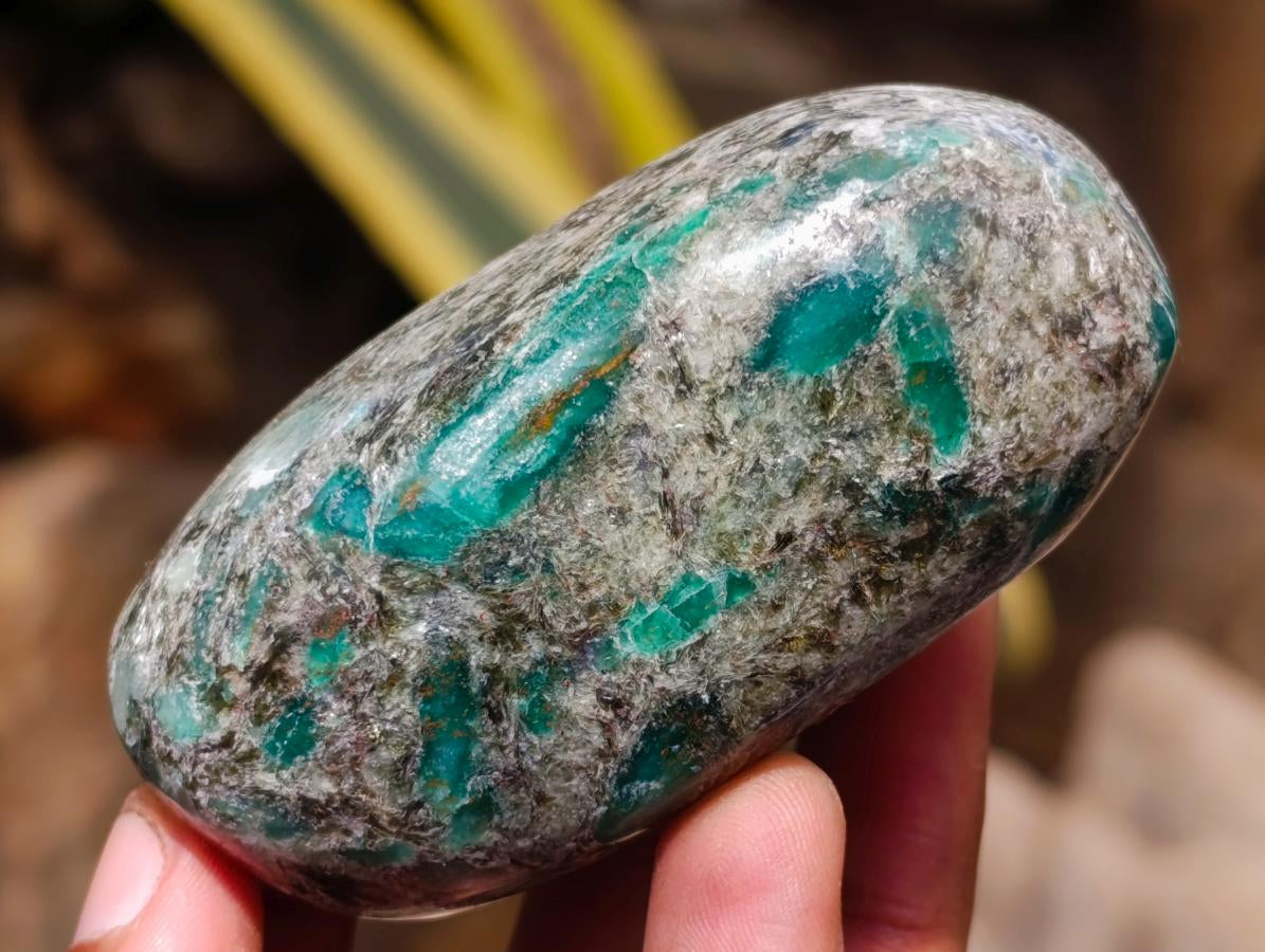 Polished Emerald Mica 'Mutokolite' Free Forms x 6 From Mutoko, Zimbabwe - Toprock Gemstones and Minerals 