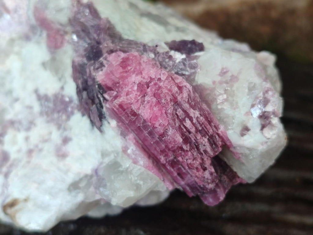 Natural Pink Rubellite Tourmaline Specimens x 3 From Karibib, Namibia - Toprock Gemstones and Minerals 