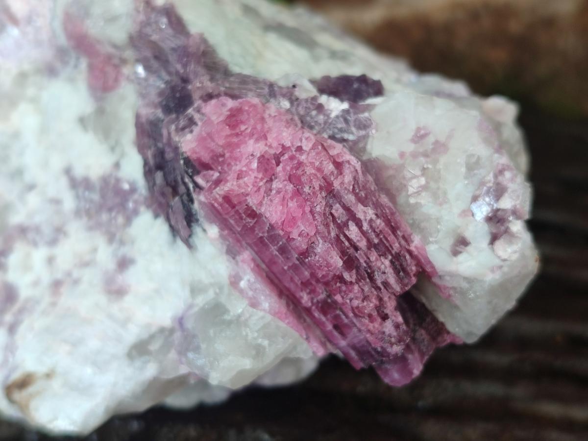 Natural Pink Rubellite Tourmaline Specimens x 3 From Karibib, Namibia - Toprock Gemstones and Minerals 