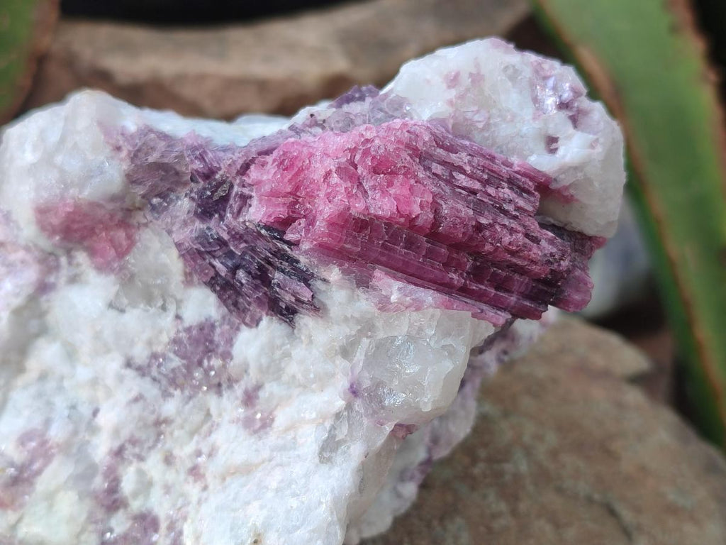 Natural Pink Rubellite Tourmaline Specimens x 3 From Karibib, Namibia - Toprock Gemstones and Minerals 