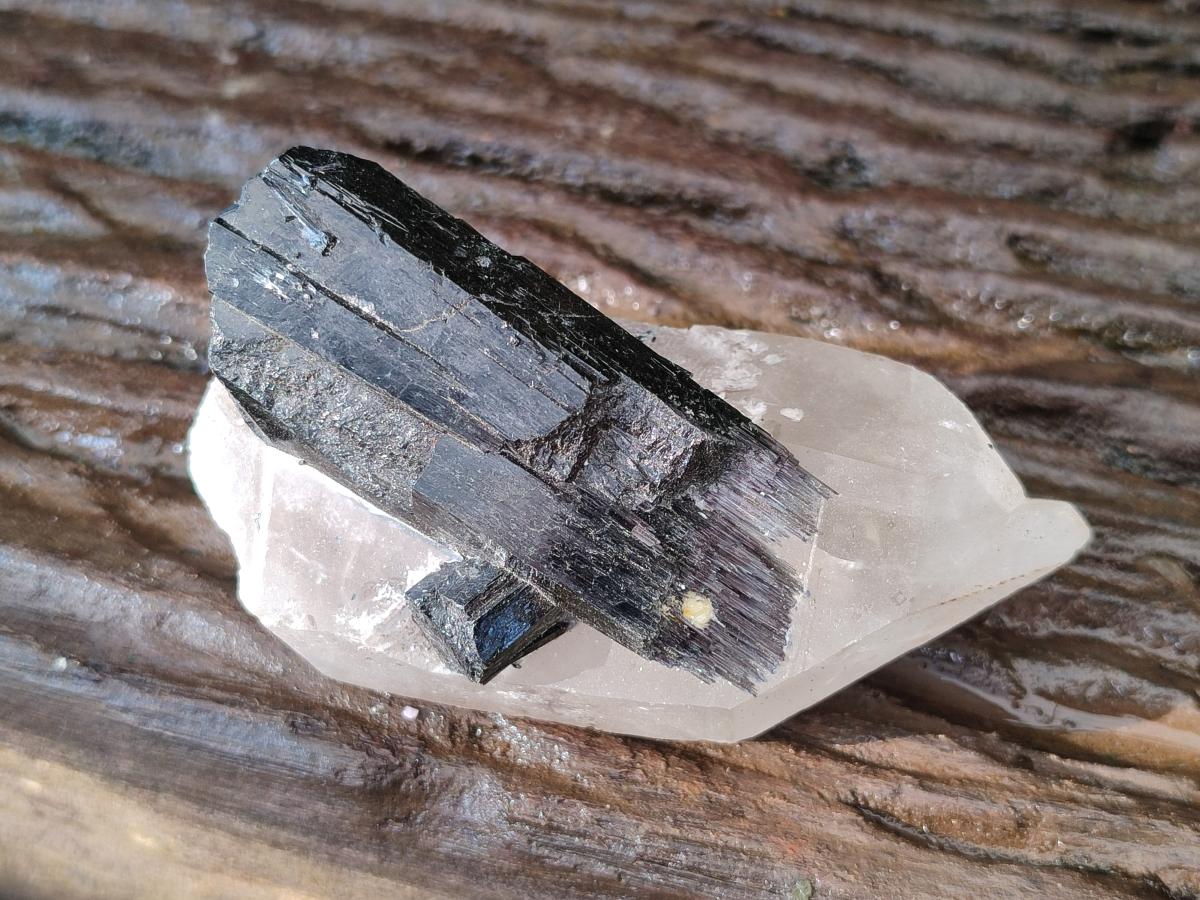 Natural Schorl Black Tourmaline Crystals and Clusters x 6 From Erongo, Namibia - Toprock Gemstones and Minerals 