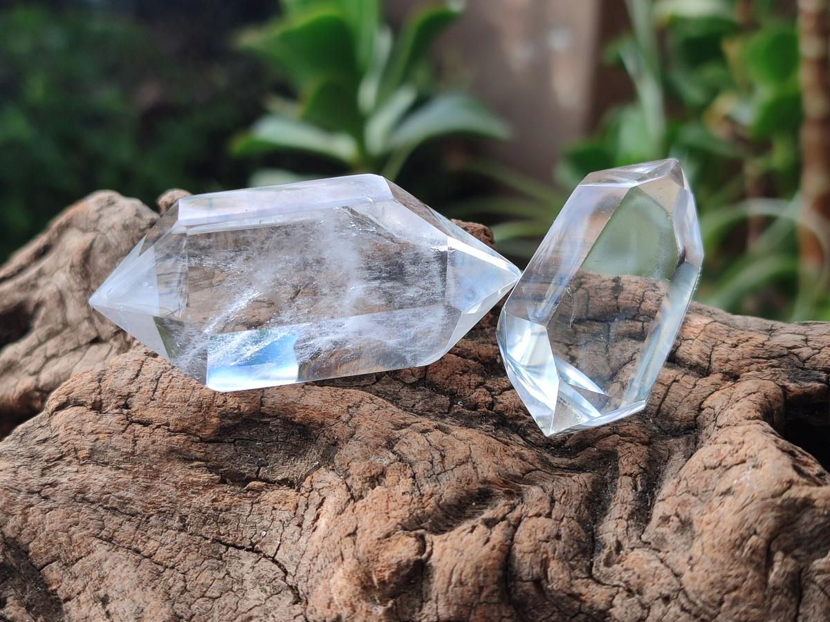 Polished Double Terminated Clear Quartz Crystals x 20 From Madagascar - Toprock Gemstones and Minerals 