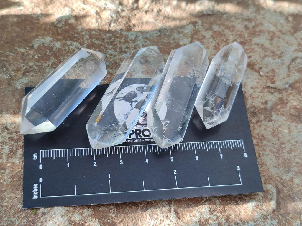 Polished Double Terminated Clear Quartz Crystals x 20 From Madagascar - Toprock Gemstones and Minerals 