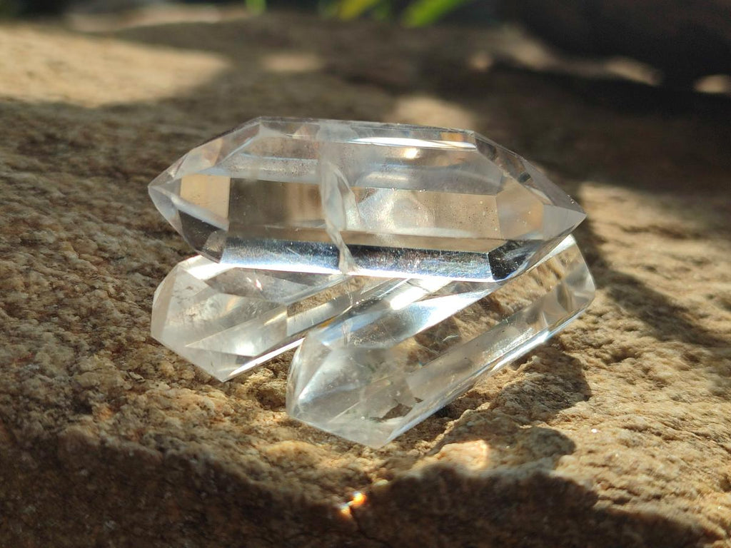 Polished Double Terminated Clear Quartz Crystals x 20 From Madagascar - Toprock Gemstones and Minerals 