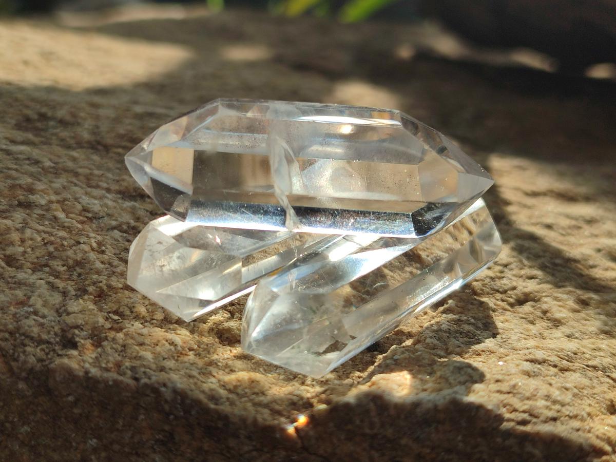 Polished Double Terminated Clear Quartz Crystals x 20 From Madagascar - Toprock Gemstones and Minerals 