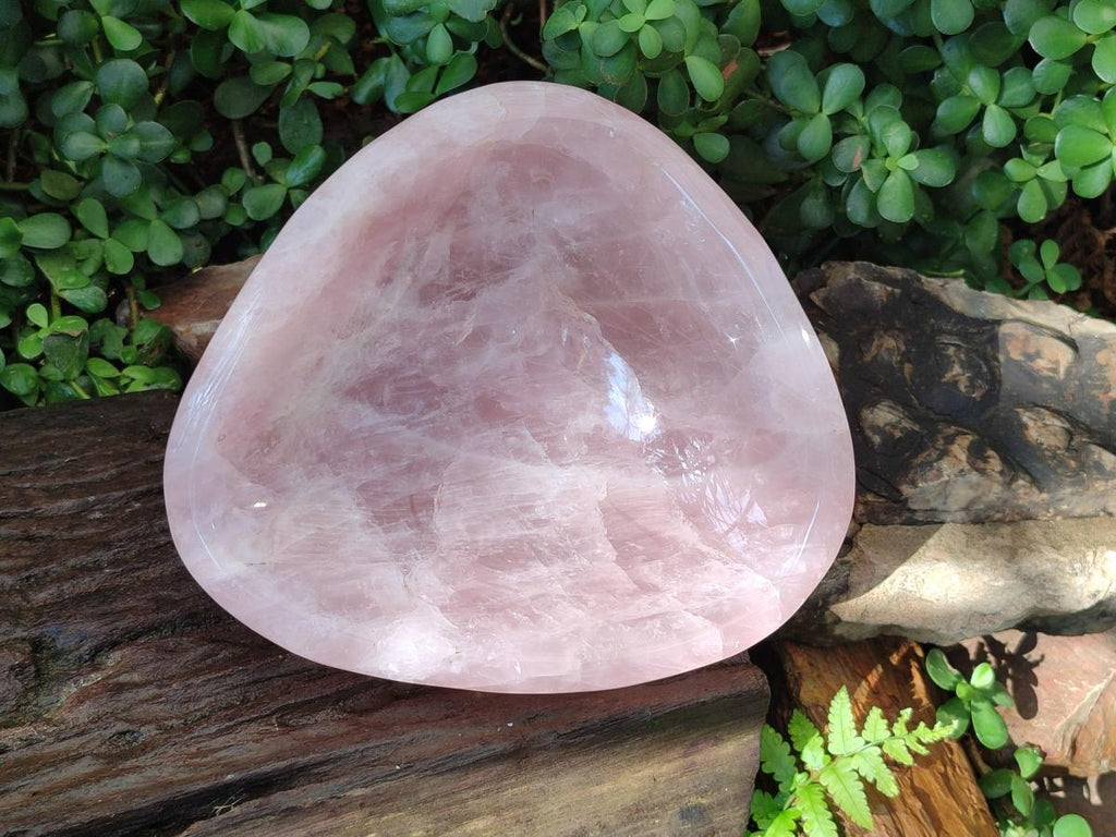 Polished Large Gemmy Rose Quartz Bowl x 1 From Madagascar - Toprock Gemstones and Minerals 