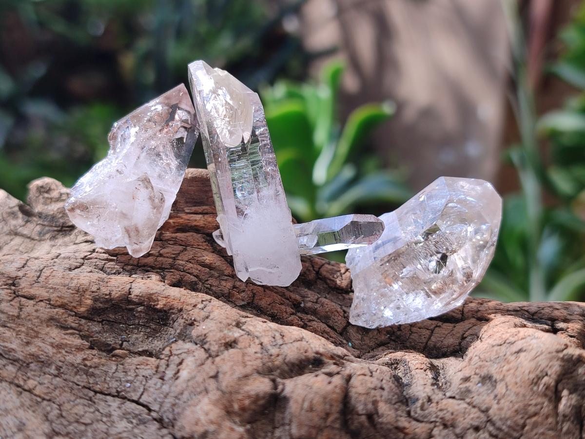 Natural Smokey Window Quartz Crystals x 35 From Brandberg, Namibia - Toprock Gemstones and Minerals 