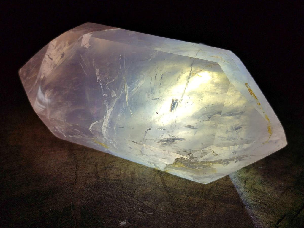 Polished Double Terminated Gemmy Rose Quartz Crystals x 3 From Madagascar - Toprock Gemstones and Minerals 