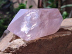 Polished Double Terminated Gemmy Rose Quartz Crystals x 3 From Madagascar - Toprock Gemstones and Minerals 