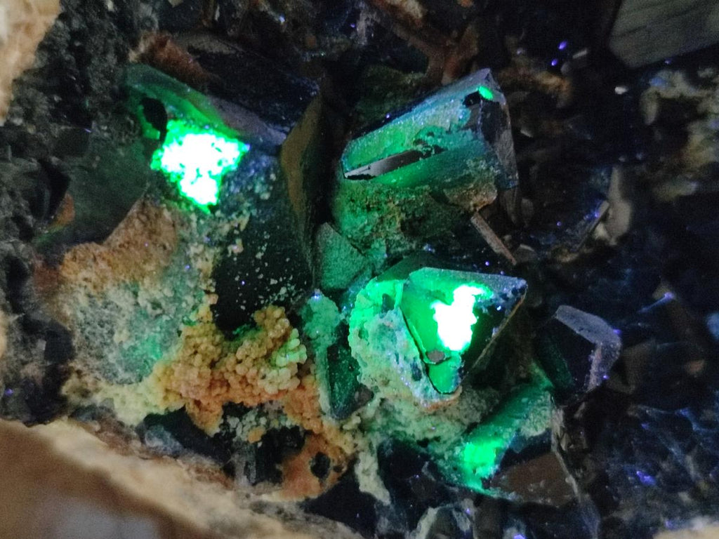 Natural Large Cabinet Schorl Black Tourmaline with Hyalite Opal x 1 From Erongo, Namibia - Toprock Gemstones and Minerals 