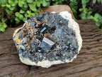 Natural Large Cabinet Schorl Black Tourmaline with Hyalite Opal x 1 From Erongo, Namibia - Toprock Gemstones and Minerals 