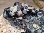 Natural Large Cabinet Schorl Black Tourmaline with Hyalite Opal x 1 From Erongo, Namibia - Toprock Gemstones and Minerals 
