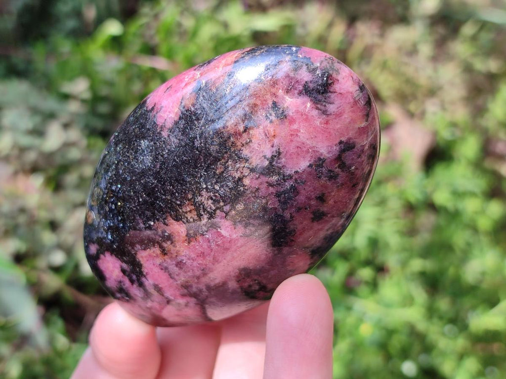 Polished Rhodonite Standing Free Forms x 6 From Ambindavato, Madagascar - Toprock Gemstones and Minerals 