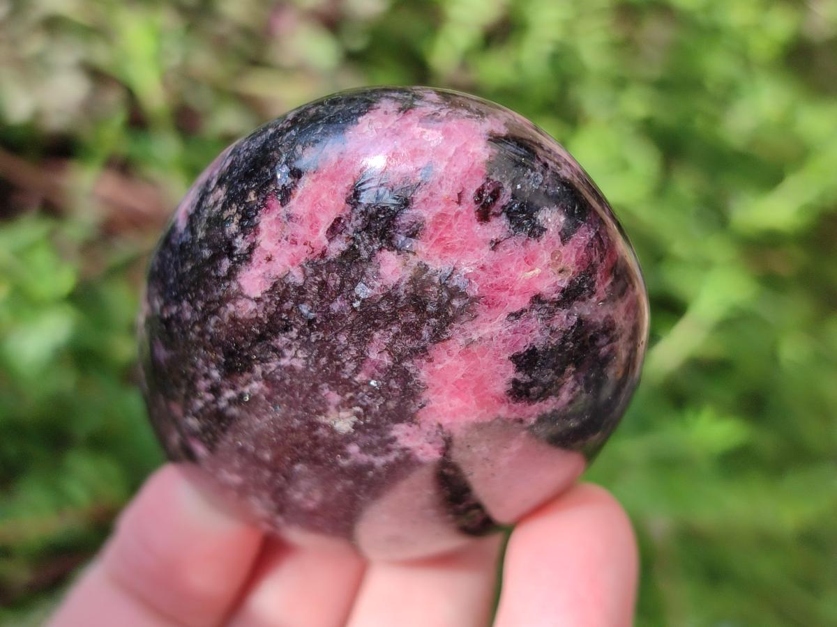 Polished Rhodonite Standing Free Forms x 6 From Ambindavato, Madagascar - Toprock Gemstones and Minerals 