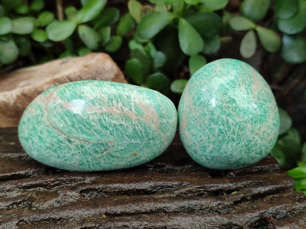 Polished Amazonite Free Forms x 24 From Zimbabwe - Toprock Gemstones and Minerals 