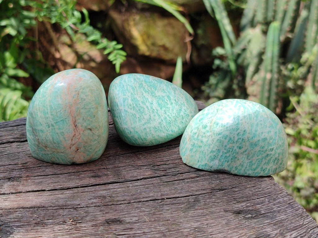 Polished Amazonite Free Forms x 24 From Zimbabwe - Toprock Gemstones and Minerals 