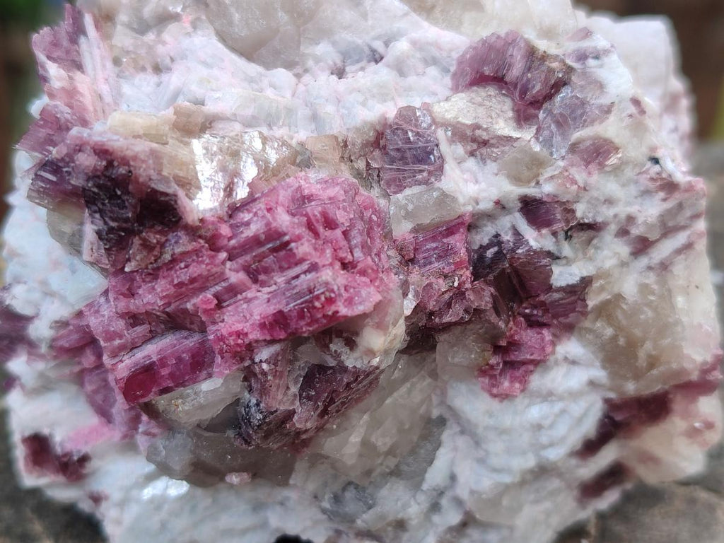 Natural Pink Rubellite Tourmaline Specimens x 12 From Karibib, Namibia - Toprock Gemstones and Minerals 