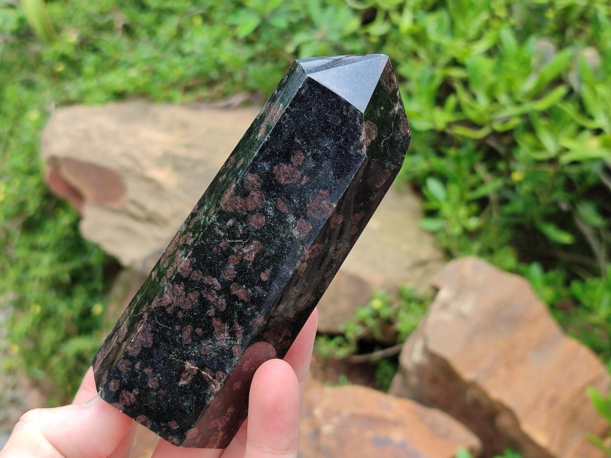 Polished Blue Iolite "Water Sapphire" Crystals x 3 From Madagascar - Toprock Gemstones and Minerals 