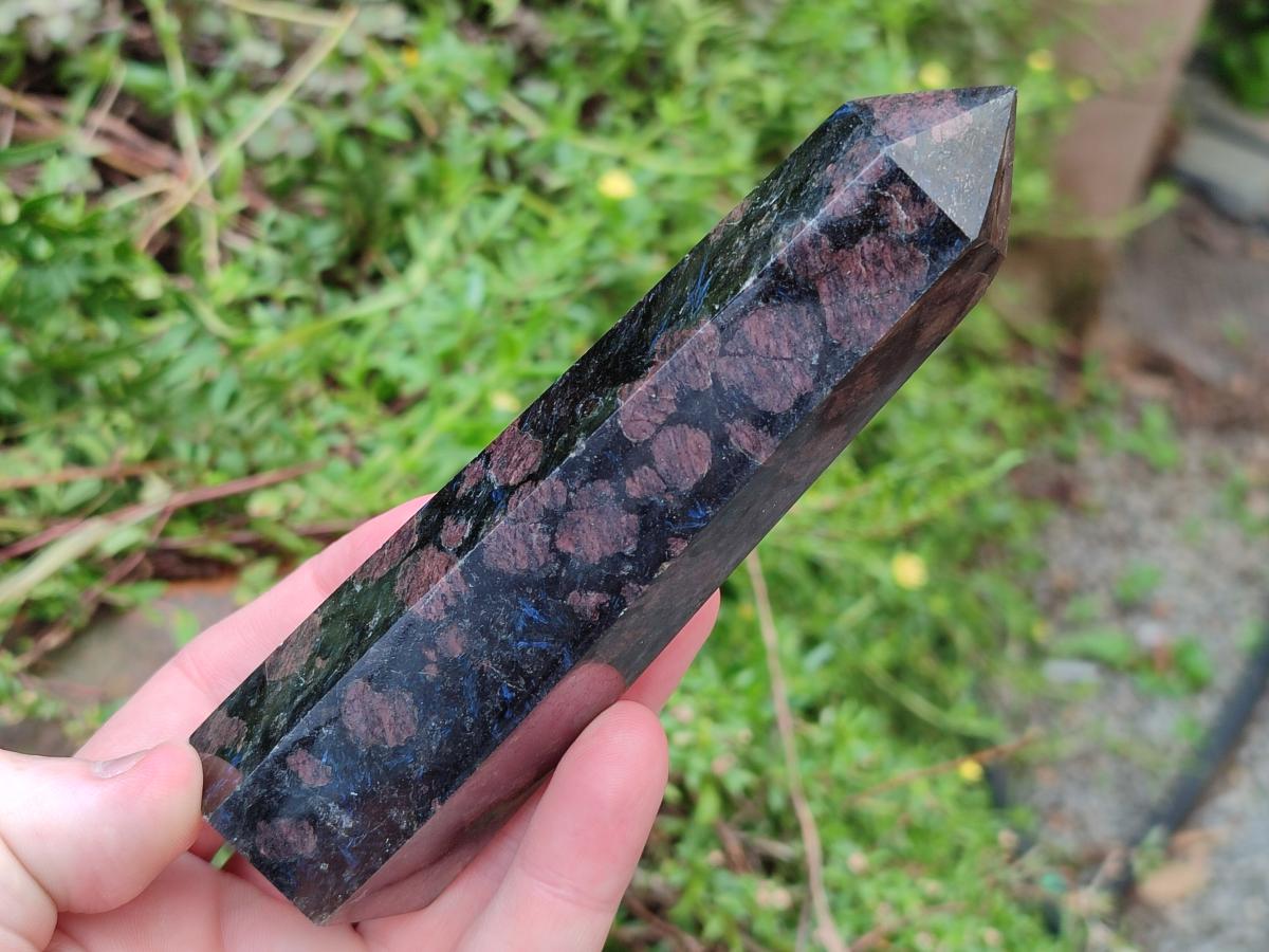 Polished Blue Iolite "Water Sapphire" Crystals x 3 From Madagascar - Toprock Gemstones and Minerals 