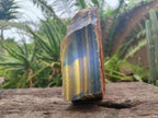 Natural Golden Blue Tigers Eye Slabs x 2 From Prieska, South Africa - Toprock Gemstones and Minerals 