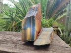 Natural Golden Blue Tigers Eye Slabs x 2 From Prieska, South Africa - Toprock Gemstones and Minerals 
