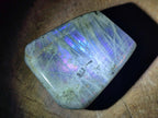 Polished Rare Purple Sunset Flash Labradorite Standing Free Forms x 6 From Madagascar - Toprock Gemstones and Minerals 