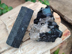 Natural Schorl Black Tourmaline Specimens with Inclusions x 12 From Erongo, Namibia - Toprock Gemstones and Minerals 