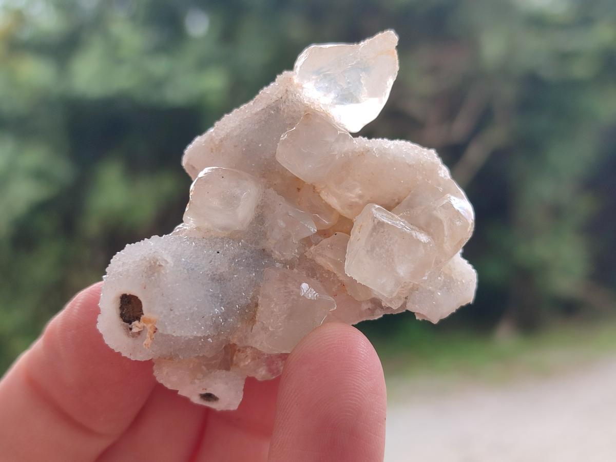 Natural Drusy Quartz Coated Spearhead Calcite Crystals x 39 From Albert's Mountain, Lesotho - Toprock Gemstones and Minerals 