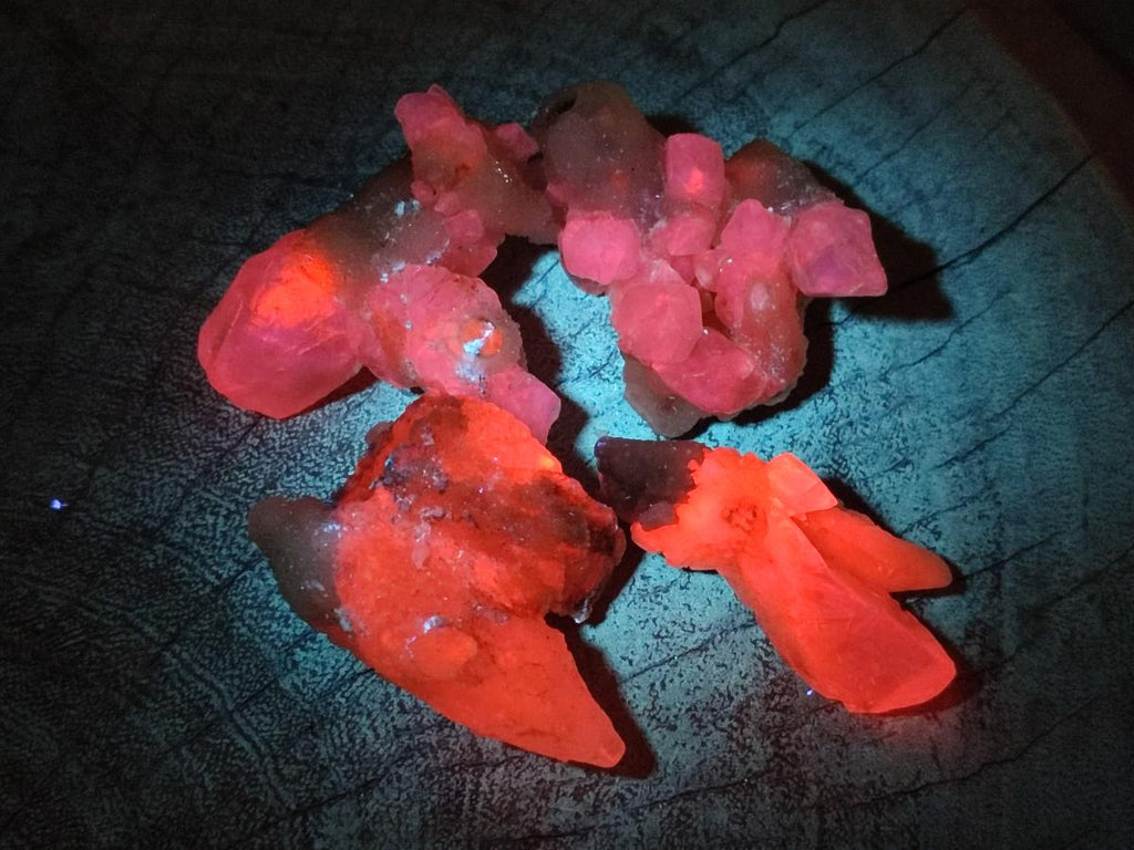 Natural Drusy Quartz Coated Spearhead Calcite Crystals x 39 From Albert's Mountain, Lesotho - Toprock Gemstones and Minerals 