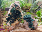 Natural Crystalline Malachite Specimens x 2 From Tenke Fungurume, Congo - Toprock Gemstones and Minerals 