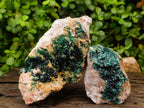 Natural Crystalline Malachite Specimens x 2 From Tenke Fungurume, Congo - Toprock Gemstones and Minerals 