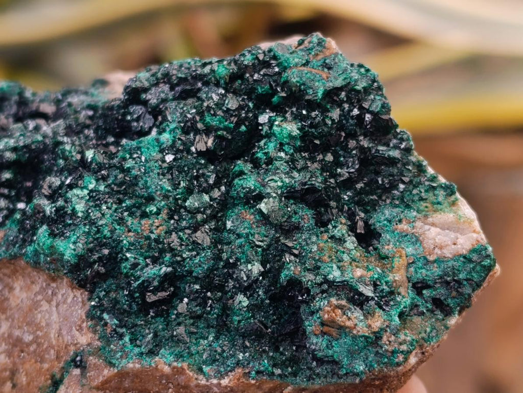 Natural Crystalline Malachite Specimens x 2 From Tenke Fungurume, Congo - Toprock Gemstones and Minerals 