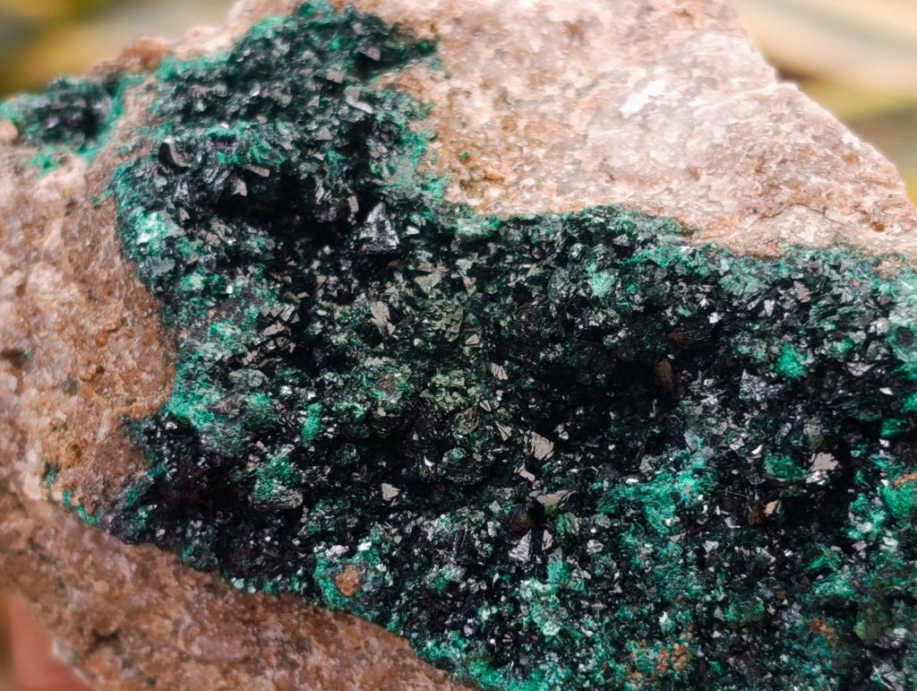 Natural Crystalline Malachite Specimens x 2 From Tenke Fungurume, Congo - Toprock Gemstones and Minerals 