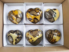 Polished Septerye Hearts x 6 From Mahajanga, Madagascar - Toprock Gemstones and Minerals 