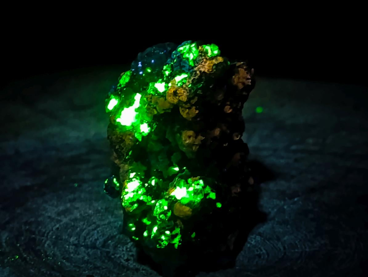 Natural Smokey Fluorite with Yellow Muscovite Mica Specimens x 12 From Erongo, Namibia - Toprock Gemstones and Minerals 