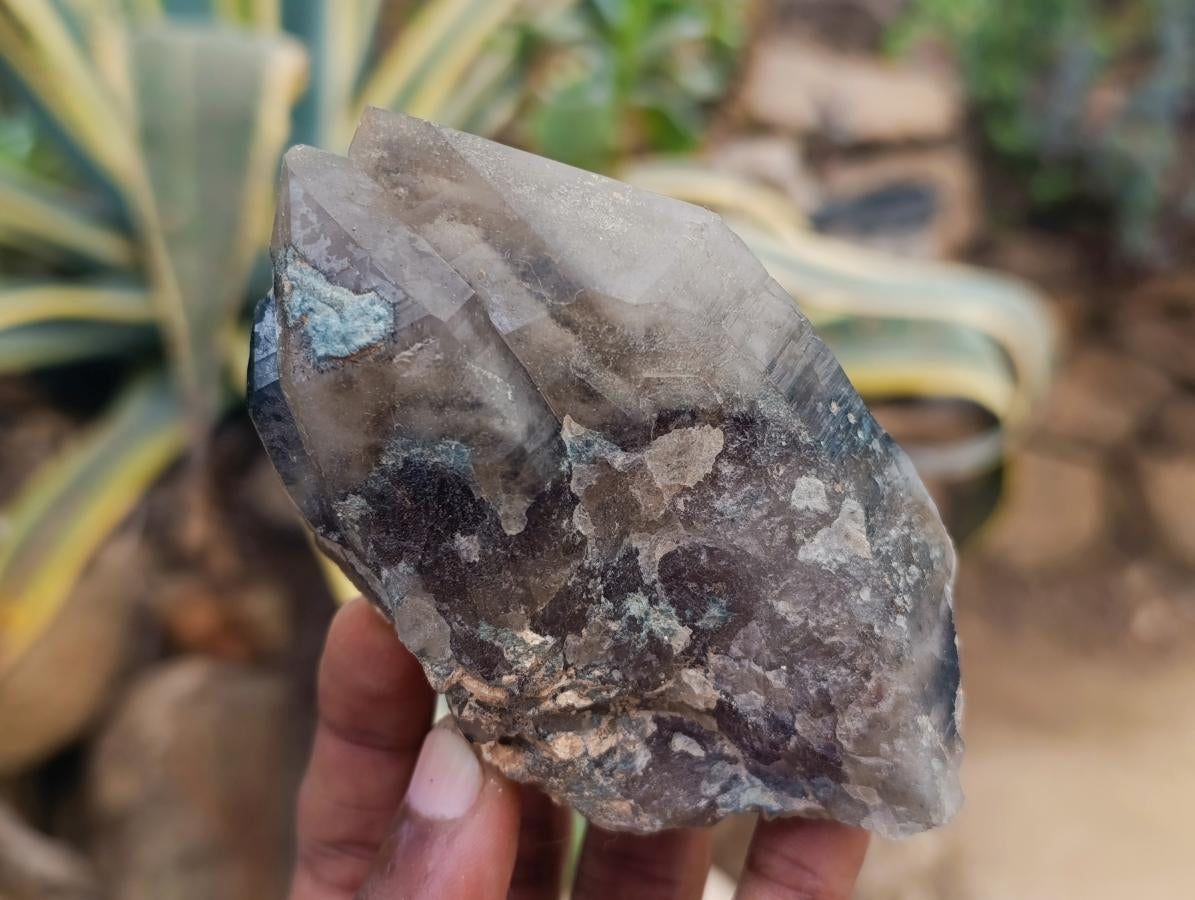 Natural Smokey Quartz Specimens with Associated Minerals x 12 From Erongo, Namibia - Toprock Gemstones and Minerals 