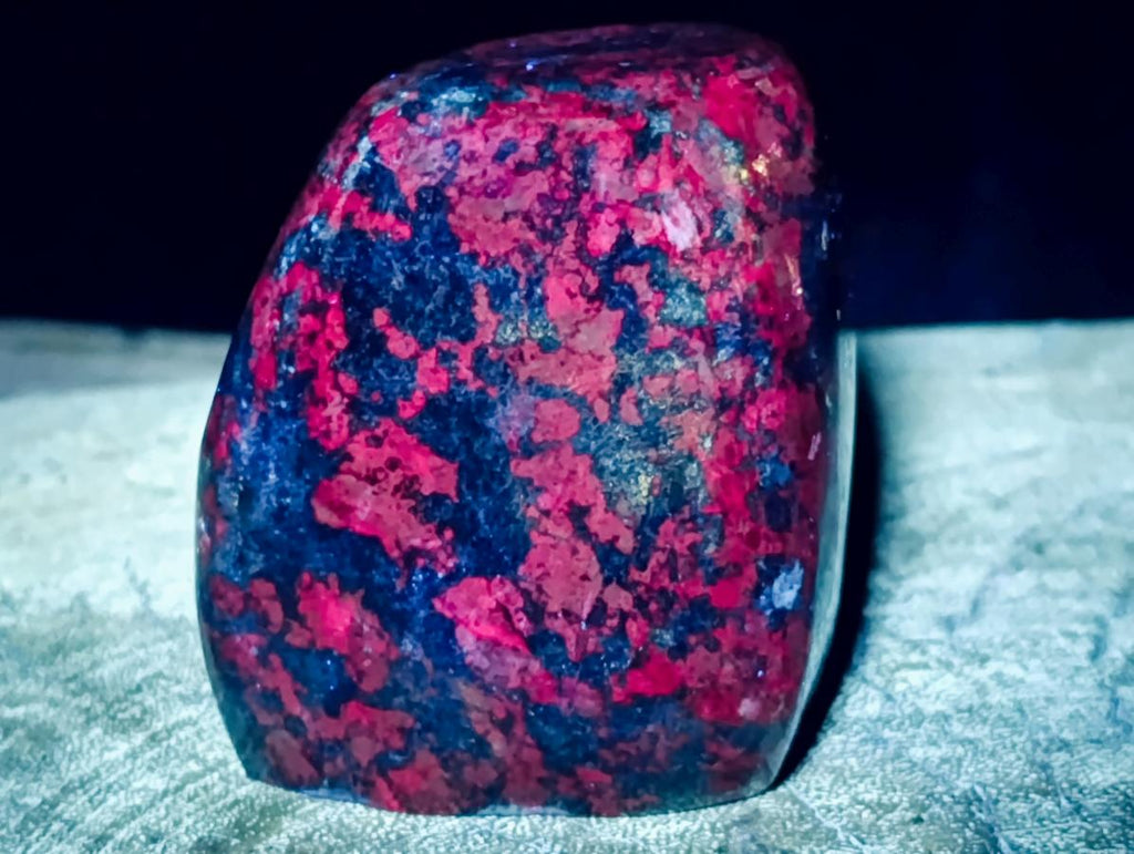 Polished Ruby Corundum In Chrome Verdite Standing Free Forms x 3 From Mutoko, Zimbabwe - Toprock Gemstones and Minerals 