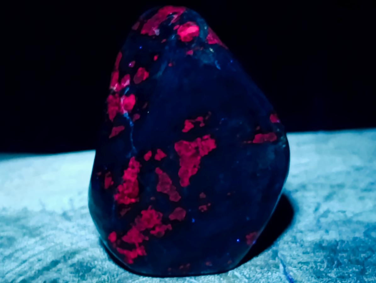 Polished Ruby Corundum In Chrome Verdite Standing Free Forms x 3 From Mutoko, Zimbabwe - Toprock Gemstones and Minerals 
