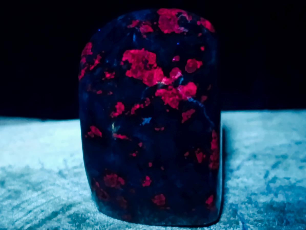 Polished Ruby Corundum In Chrome Verdite Standing Free Forms x 3 From Mutoko, Zimbabwe - Toprock Gemstones and Minerals 