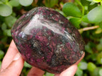 Polished Ruby Corundum In Chrome Verdite Standing Free Forms x 3 From Mutoko, Zimbabwe - Toprock Gemstones and Minerals 