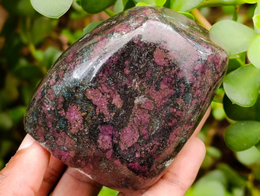 Polished Ruby Corundum In Chrome Verdite Standing Free Forms x 3 From Mutoko, Zimbabwe - Toprock Gemstones and Minerals 